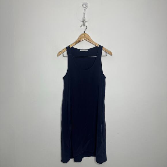 Everlane The Silk Dress Tank in Navy Blue Summer Minimalist Size Small - Picture 4 of 8